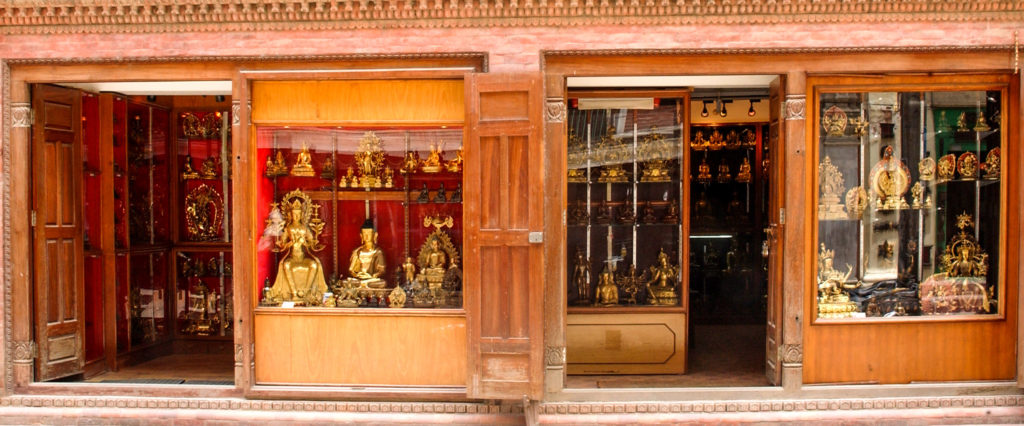 Shop, Door, Statues, Showroom