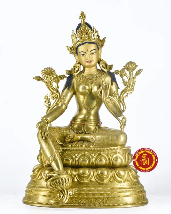 Green Tara statue